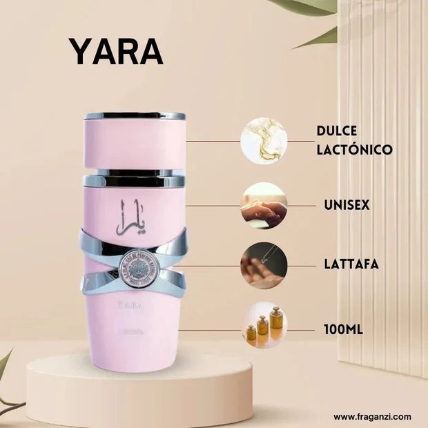 YARA Lattafa Rosa Eau de Parfum para mujer 100 ml